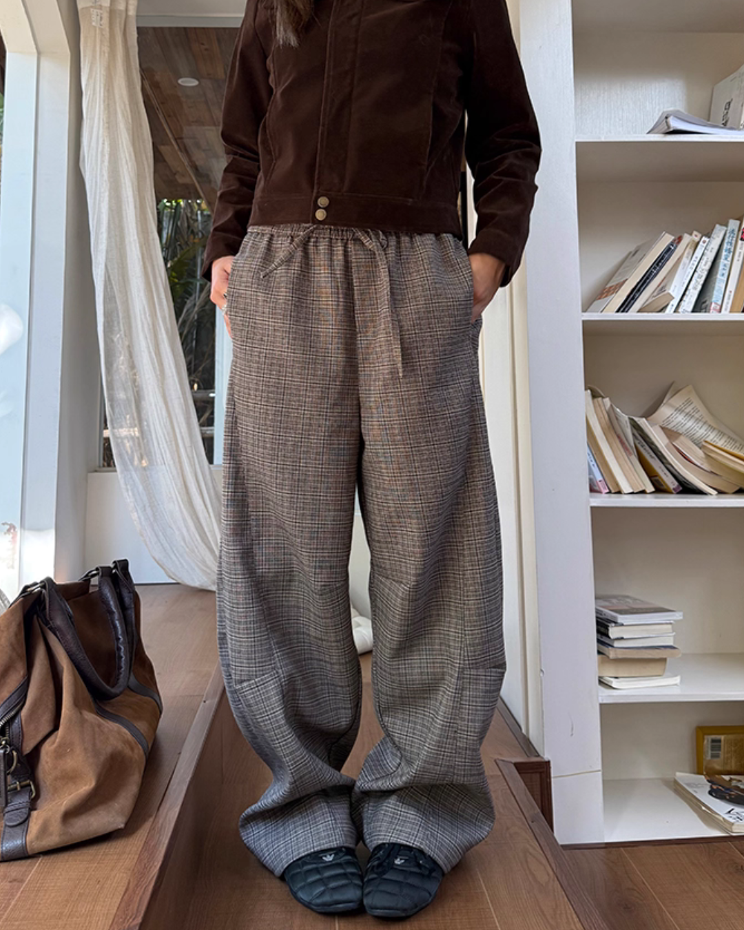 Retro Plaid Patchwork Pants CYE0046