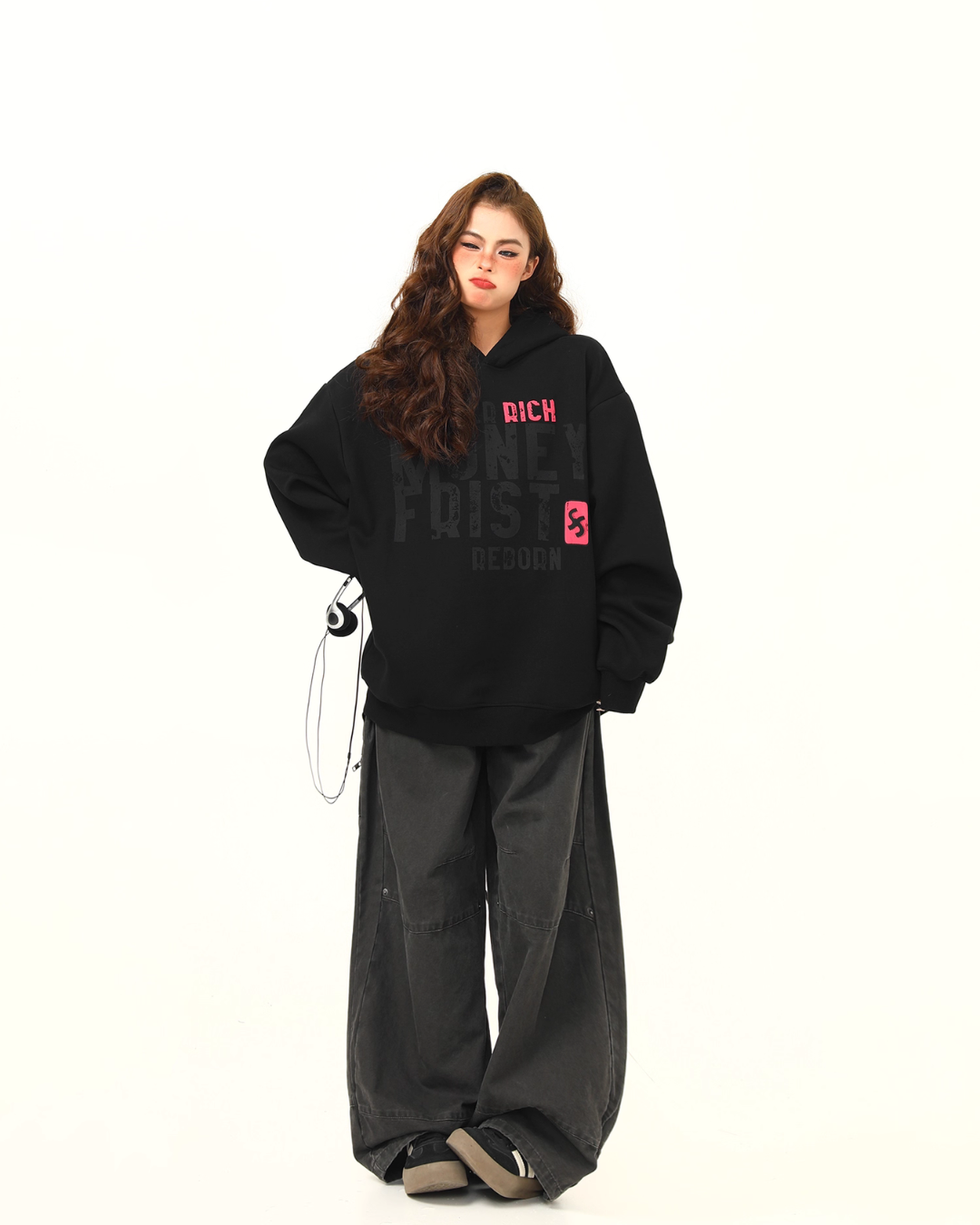 Big Logo Print Hoodie WDZ0040