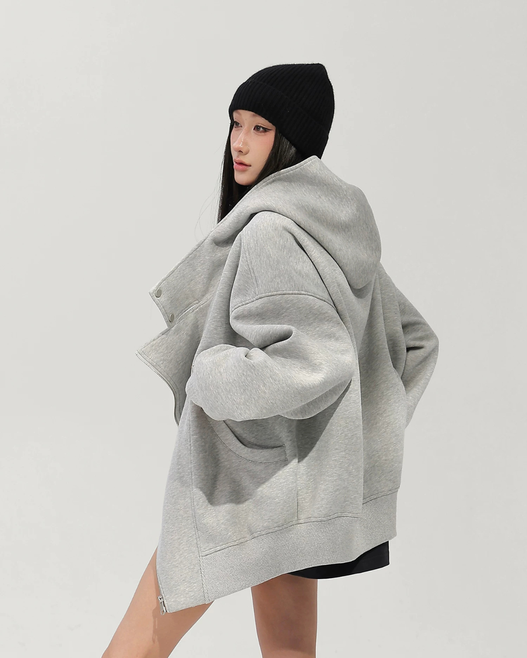 Oversized Sweat Zip Hoodie ACS0378