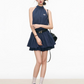 Halter Neck Blue Dress WEO0029