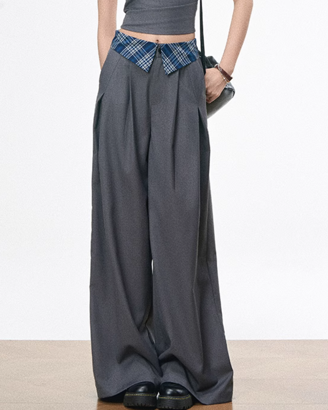 Paid Halter Neck Tank Top / Wide Pants WEO0053