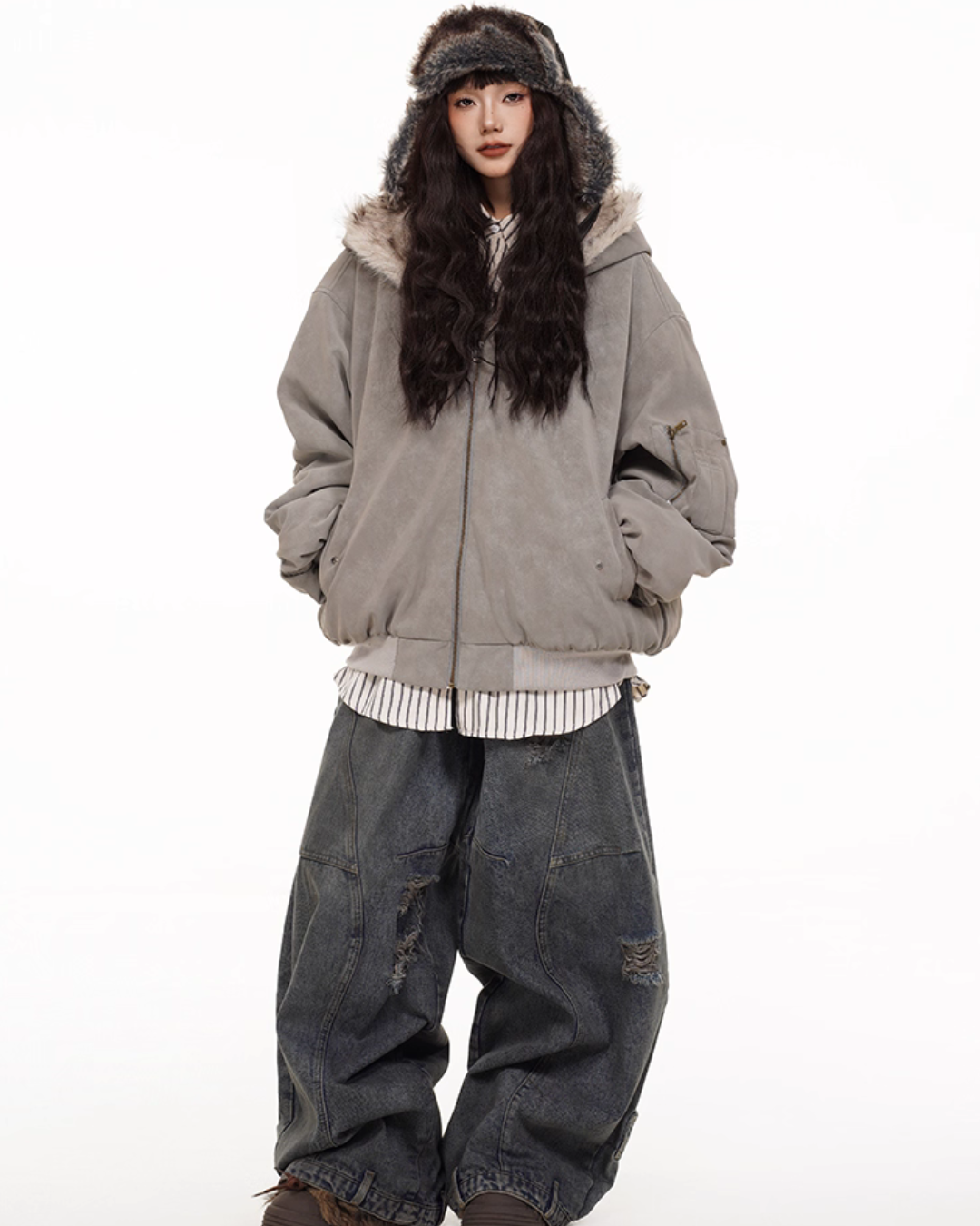 Fur × Nylon Reversible Blouson FEC0004