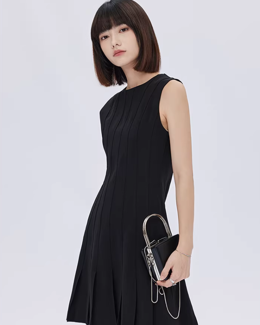 Round Neck Sleeveless Dress SHN0050