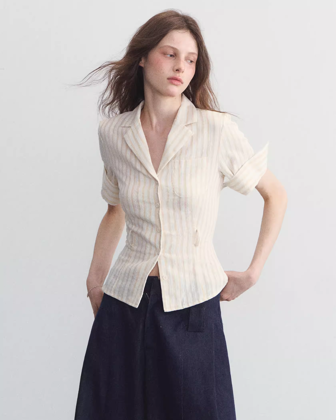 Polo Neck Striped Shirt SPY0030