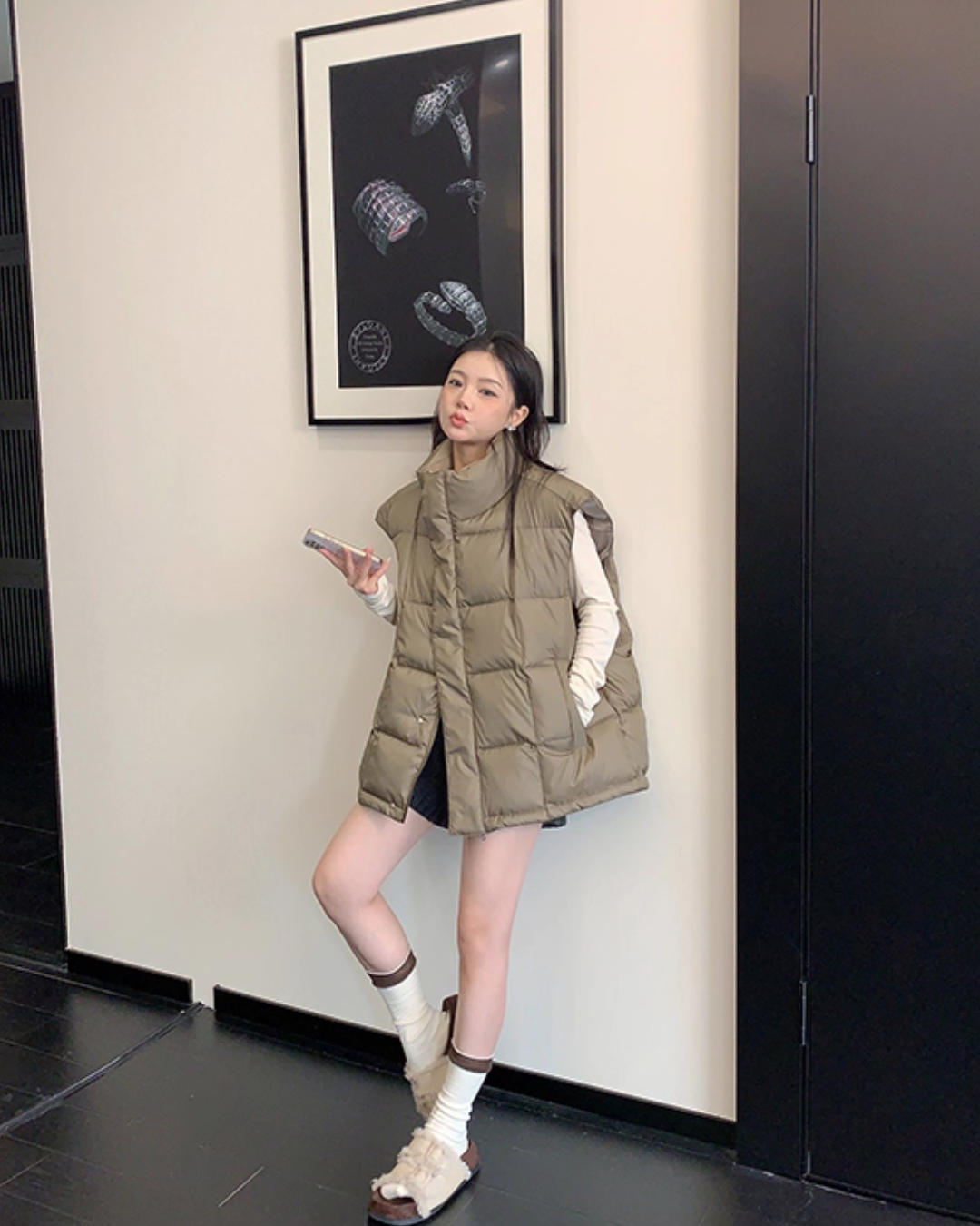 Stand Collar Down Vest YLS1006