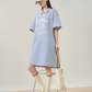 Striped Polo Shirt Mini Dress FER0296