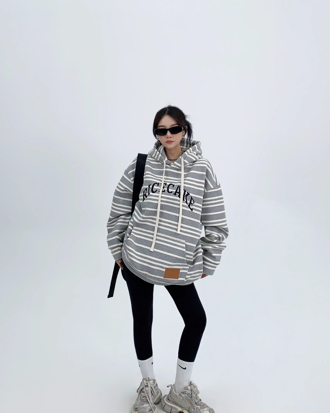 Mode Multi Border Hoodie YLS0057