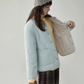 Wave Quilting Collarless Jacket AMU0045