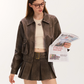 Leather Mini Skirt VSE0067