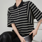 Striped Oversized Polo Shirt FER0244
