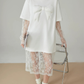 Lace Docking T-Shirt Dress FER0150