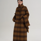 Plaid Long Wool Coat SRS0390