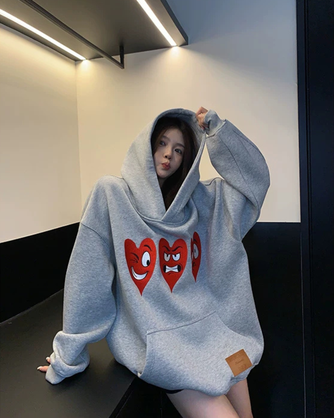 Heart Cartoon Hoodie YLS1073