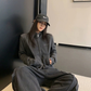 Vintage Double Zipper Jacket / Cargo Track Pants YLS1054