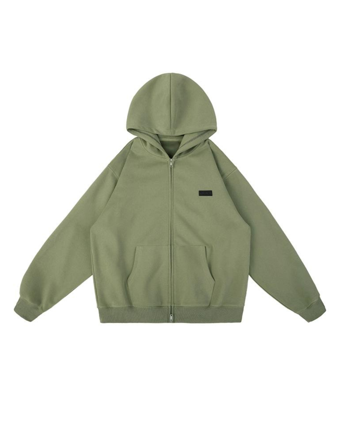 Basic Logo Double Zip Hoodie LMN0006