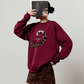 Tiger Tail Sweatshirt / Leopard Mini Skirt LLA0635