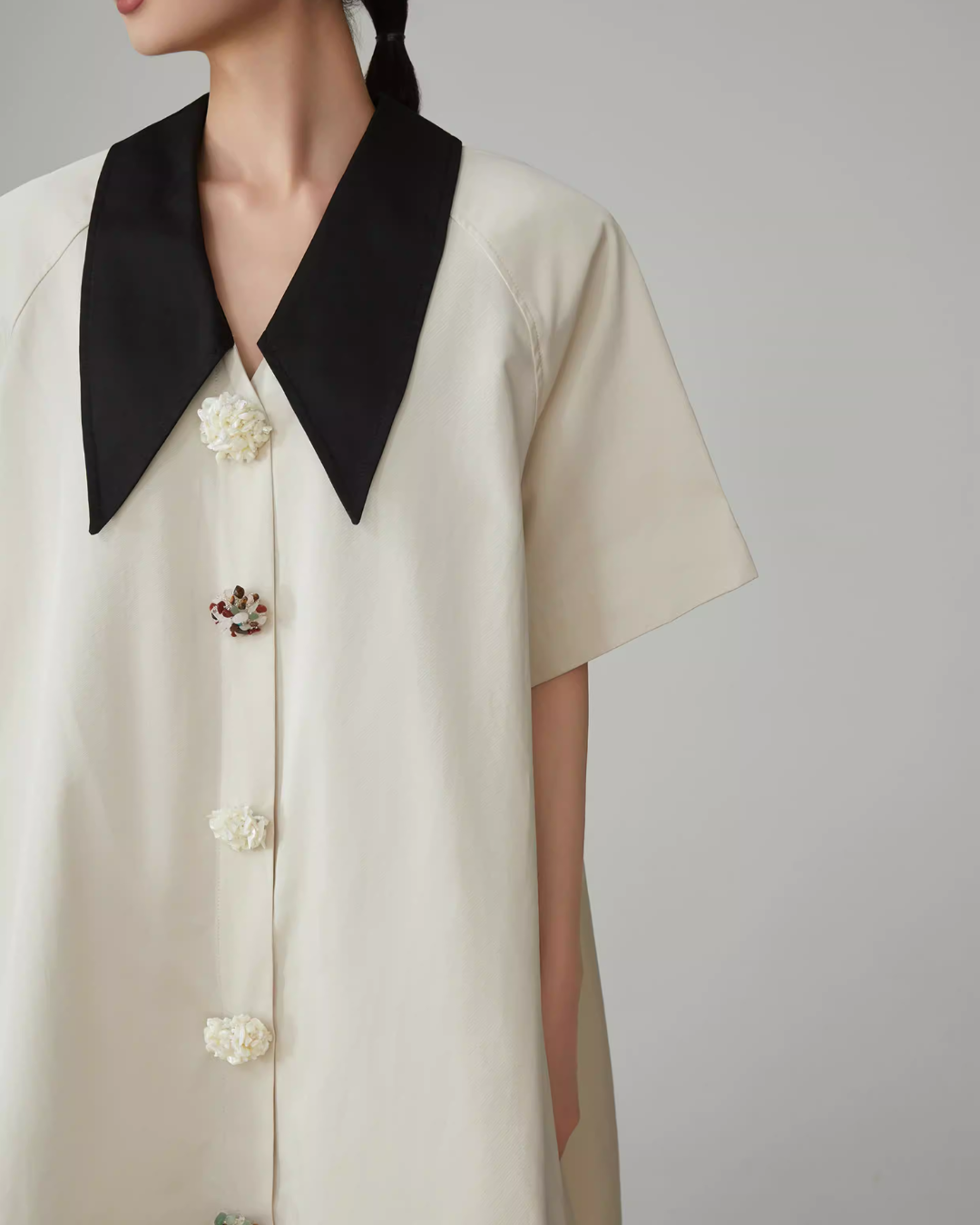 Retro Color-Blocked T-Shirt Dress FER0063