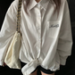 Relaxed Black Long-Sleeve Shirt YLS1028