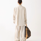 Relax Linen Long Sleeve Shirt / Wide Leg Pants ACS0287