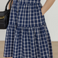 Tiered Check Shirt Dress VAS0086