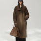 Oversized Stand Collar Long Trench Coat ACS0381