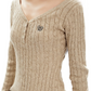 Open Neck Cable Knit APA0026