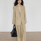 Stripe Design Blazer Jacket / Casual Wide Pants VAS0189