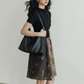 Patchwork-Style Docking Mini Dress VAS0198