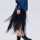 Elastic Waist Flared Skirt SHN0002