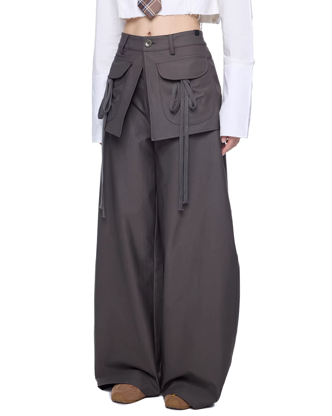 Pocket Wide-Leg Pants EZK0100