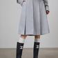Soft Loose Long Sleeve Shirt / Knee Length Skirt SUY0009