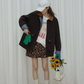 Plaid Design Loose Silhouette Jacket RLZ0014