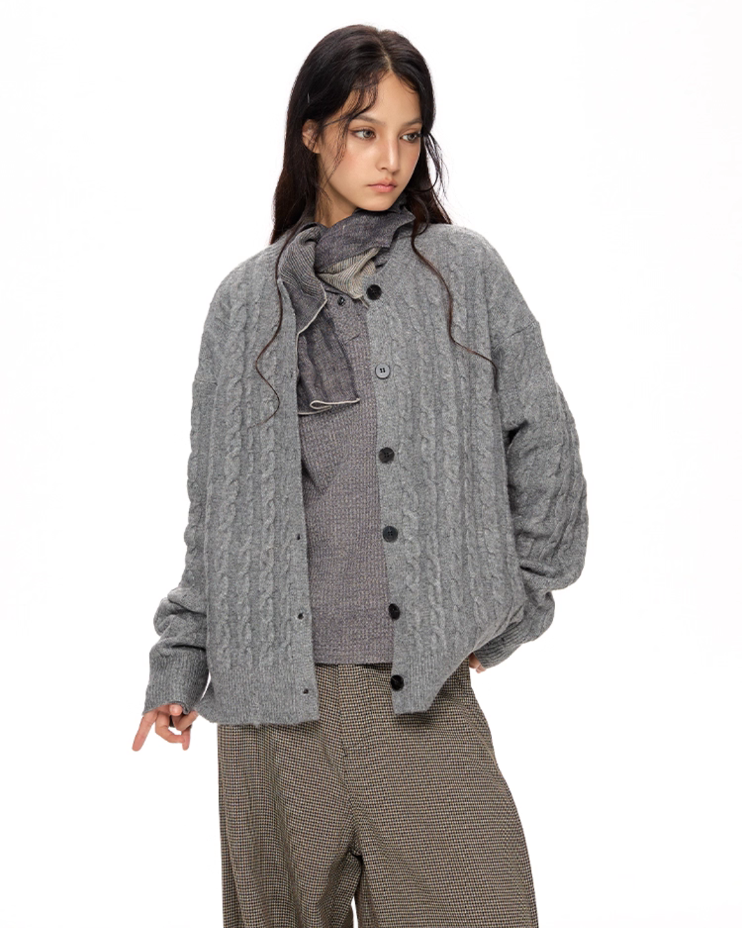 Cable Knit Cardigan VAT0014