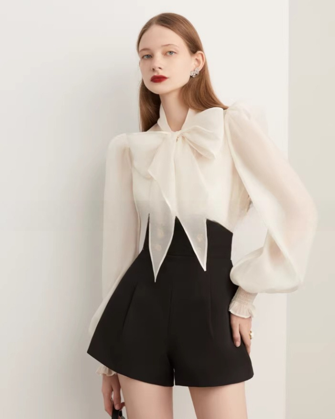 Bow Long-Sleeve Blouse DPY0070