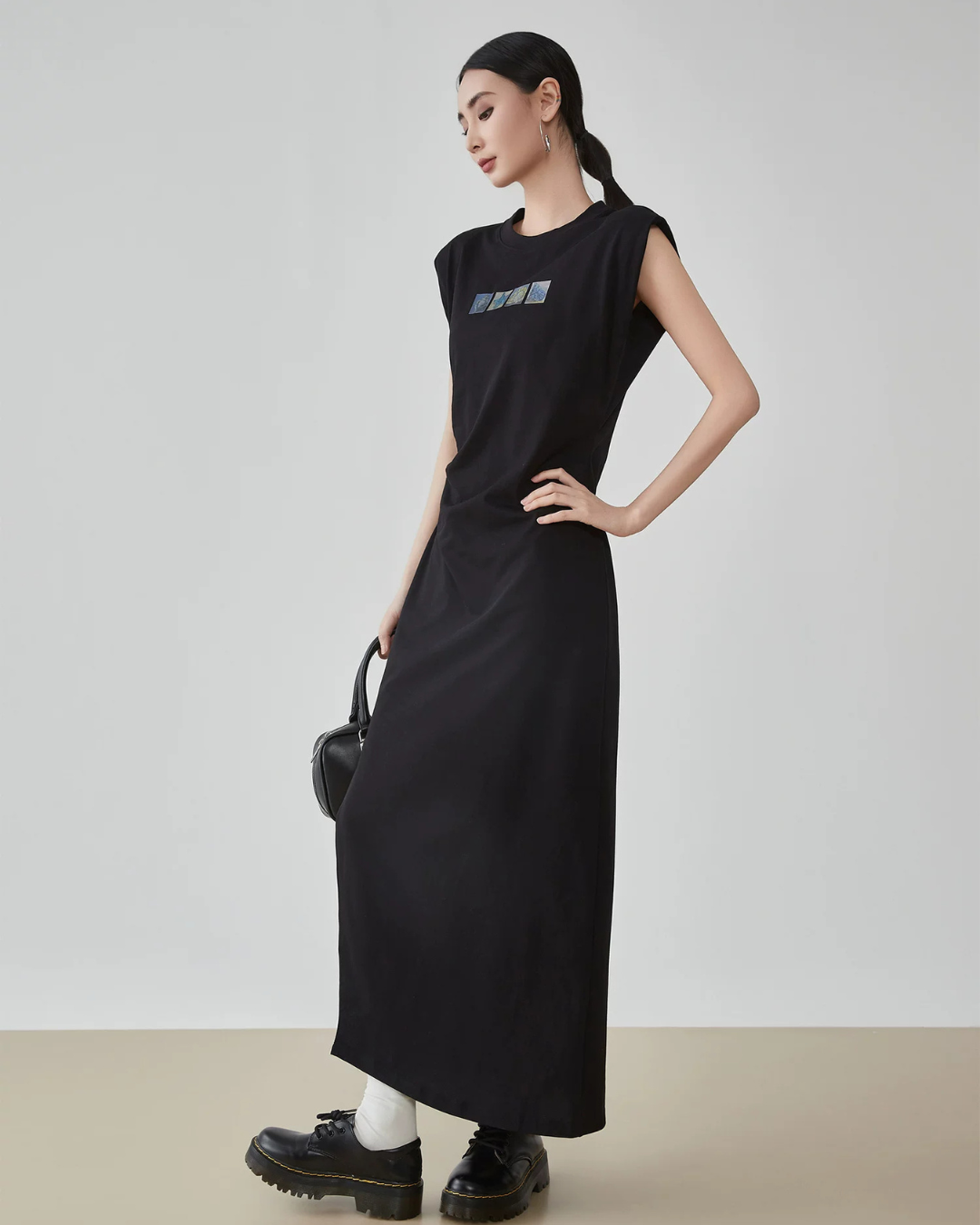 One-Point Logo Long Dress FER0307