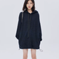 Leopard Print Hood Shoulder Dress SHN0014