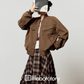 Long-Sleeve Top / Paid Long Skirt / Caramel Blouson  LLA0551