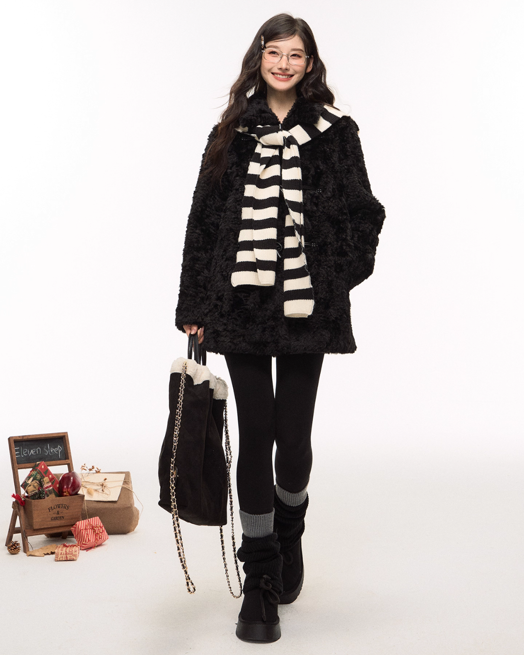 Faux Duffle Coat/Flare Pants ELS0013