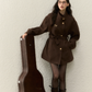 Stand Collar Gold Button Coat ELS0018