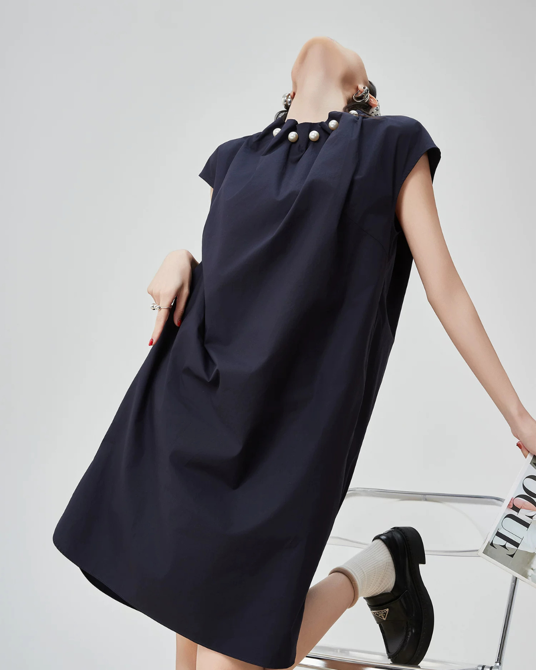 Pearl Necklace A-Line Dress FER0242