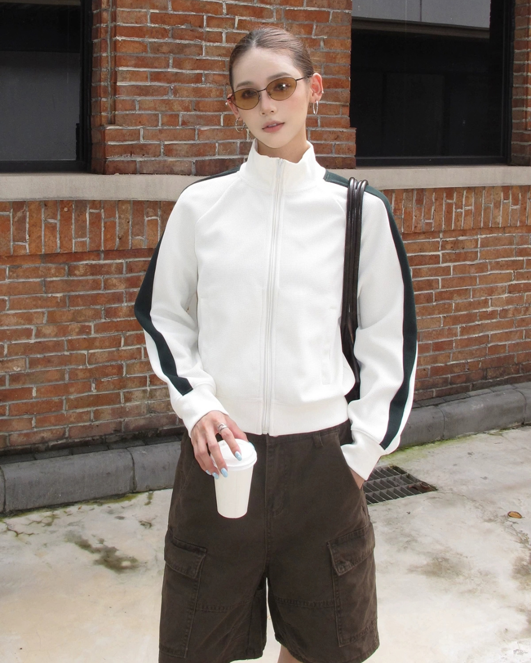 Contrast Sideline Zip Track Jacket WWP0016
