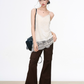 Vintage Jacket / Lace Cami Dress / Flare Pants WEO0059
