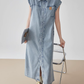 Retro Blue Denim Dress FER0108