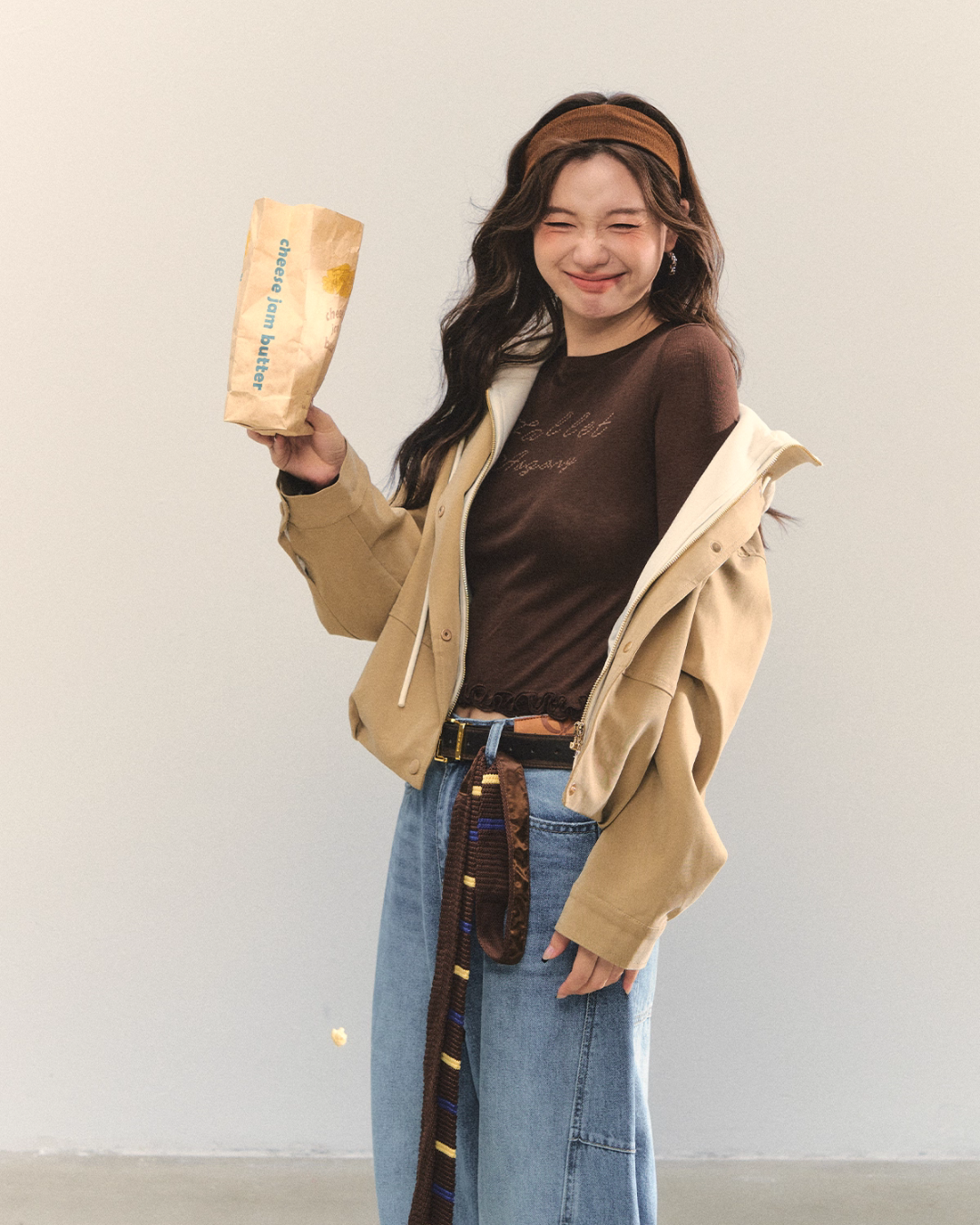 Retro Casual Khaki Jacket / Long-Sleeve Top ASG0052