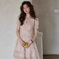 Pastel Pink Frill Dress SMS0010