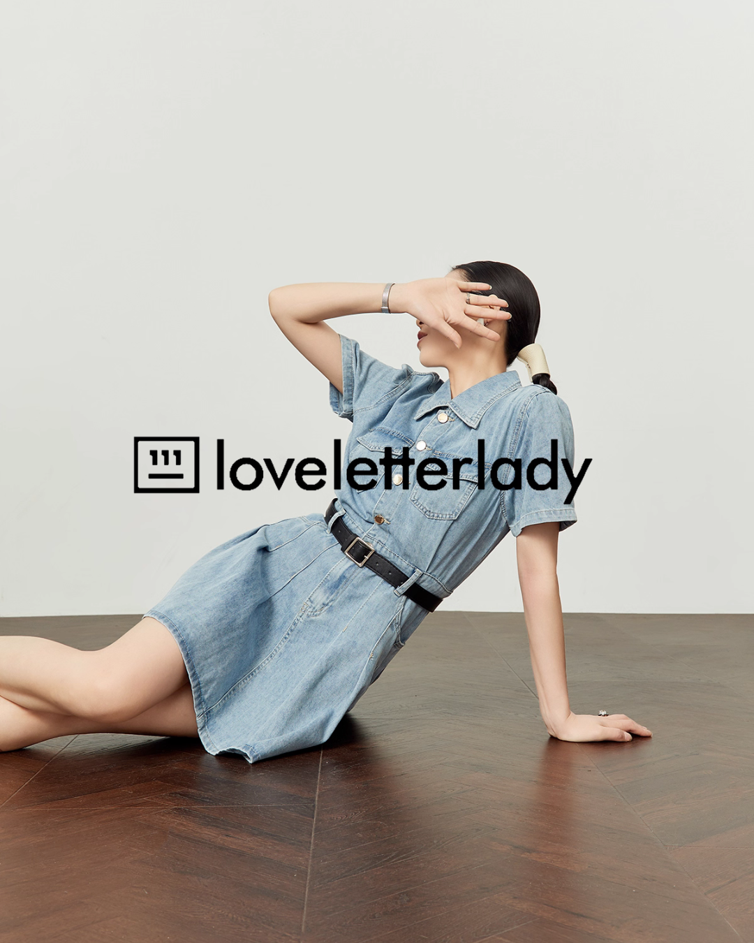 Denim Shirt Flare Dress LLA0508