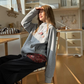 Waffle Badge Fleece-Lined Hoodie CYE0104