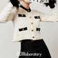Gold Button Classical Knit Top LLA0554