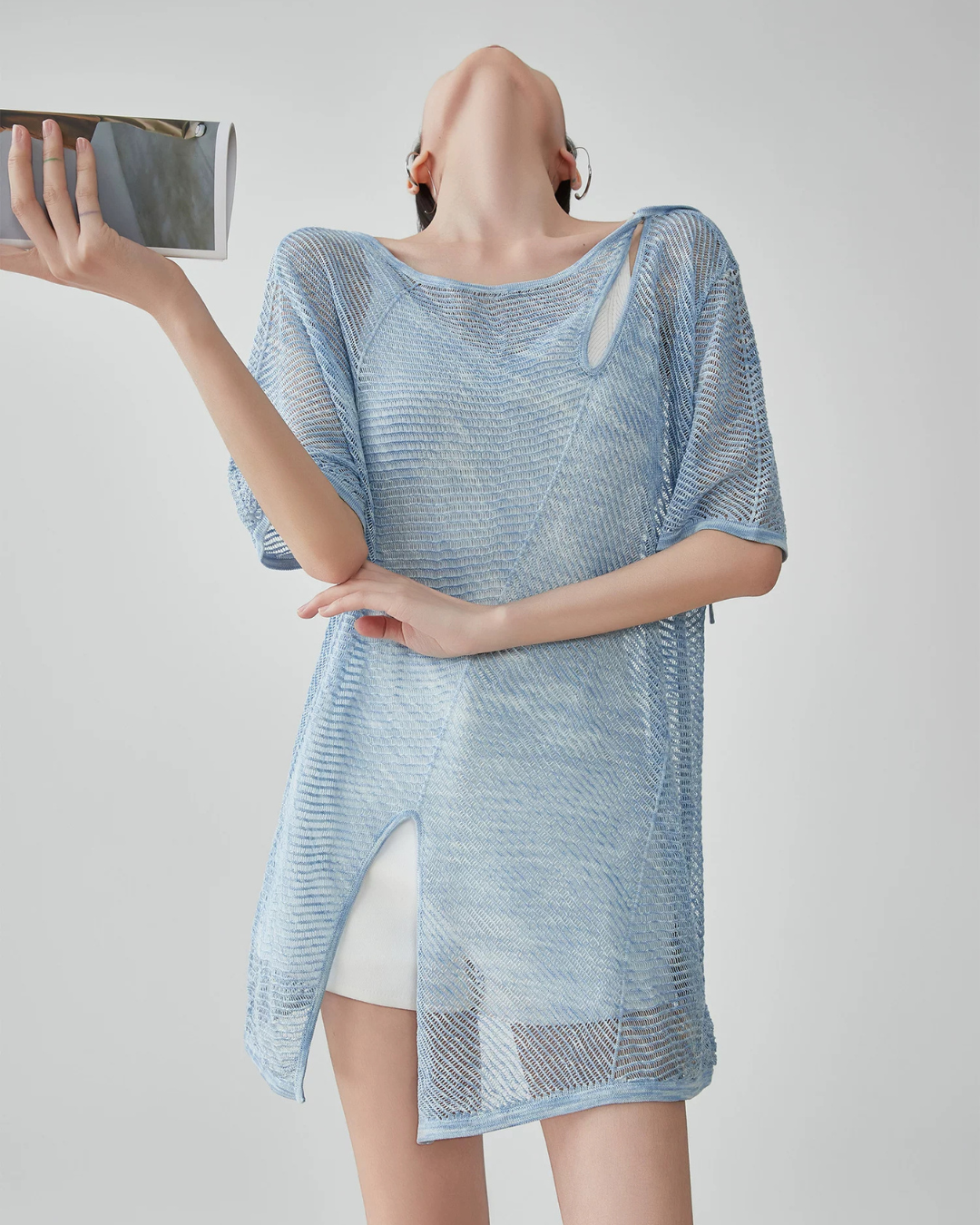 Mesh Summer Layer Tops FER0294