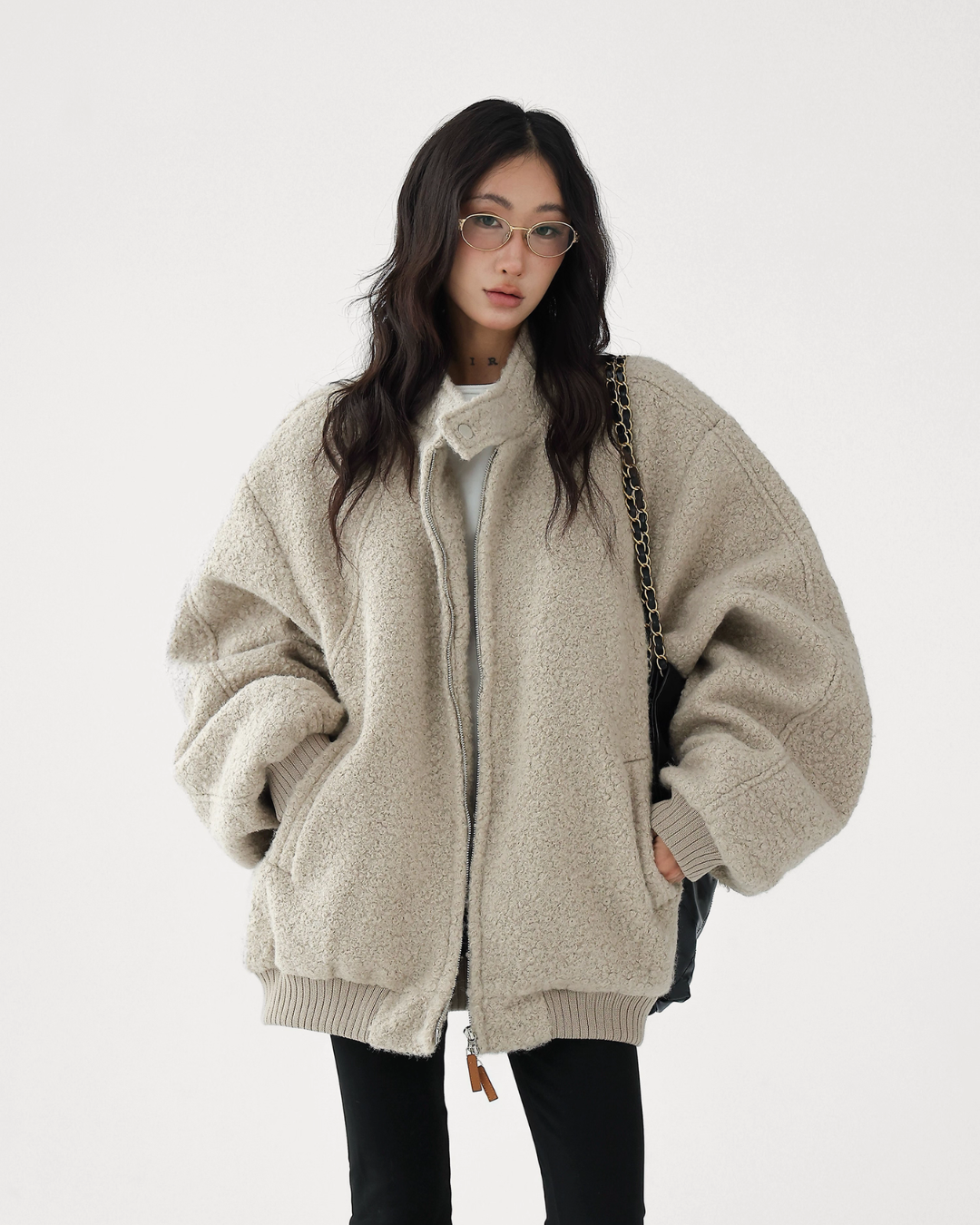 Stand Collar Wool Coat ACS0306